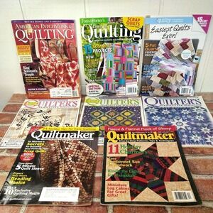 Lot of 8 Quilting Magazines 1996–2012 Back Issues Pre-Loved Craft Bundle    (F8)
